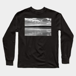 Summer Clouds in Black and White Long Sleeve T-Shirt